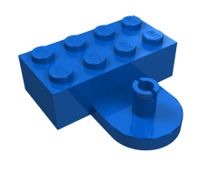 Brick, Modified 2 x 4 with Coupling, Male