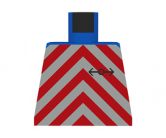 Torso Train Red Chevron Pattern