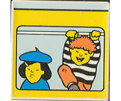 Duplo, Tile 2 x 2 x 1 with Community Mosaic Picture 02 Pattern (Set 9221)