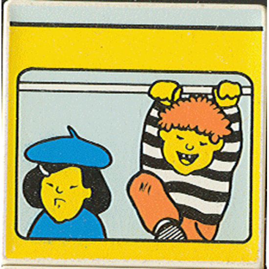 Duplo, Tile 2 x 2 x 1 with Community Mosaic Picture 02 Pattern (Set 9221)