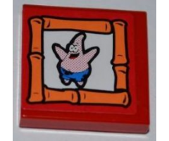 Tile 2 x 2 with Patrick Portrait Pattern (Sticker) - Set 3834