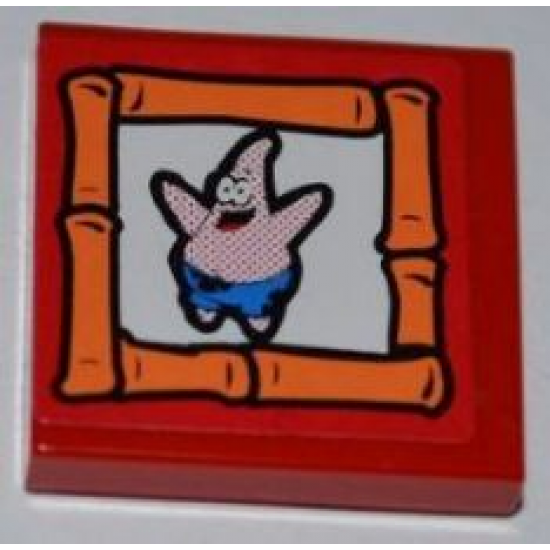 Tile 2 x 2 with Patrick Portrait Pattern (Sticker) - Set 3834