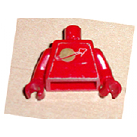 Torso Space Classic Moon Pattern (Sticker) / Red Arms / Red Hands