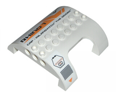 Slope, Curved 8 x 8 x 2 Double with Cutout with Vent and 'RHINO 1 CAP : MILANOVITCH 