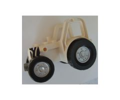 Duplo, Vehicle Farm Tractor with 2 x 3 Studs on Hood and Zebra Stripes Pattern