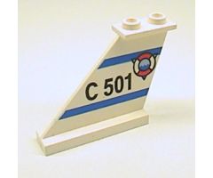 Tail 4 x 1 x 3 with 'C 501' and Coast Guard Logo over Triangle Pattern on Left Side