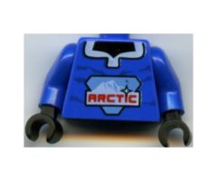 Torso Arctic Logo Large on Open Collar Pullover Pattern / Blue Arms / Black Hands