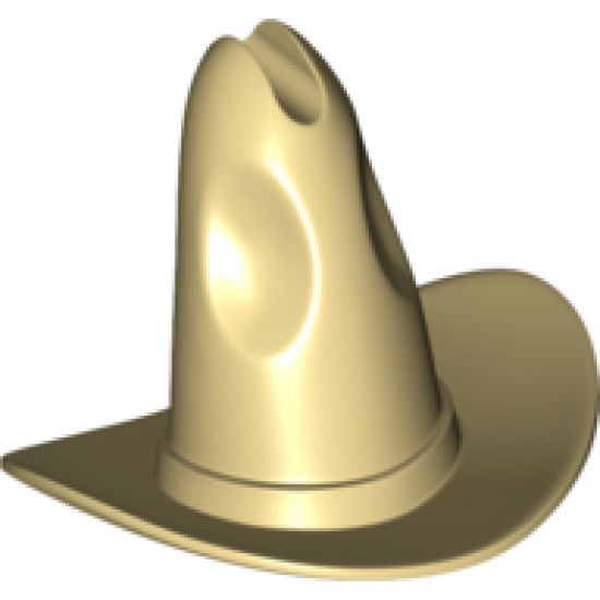 Minifigure, Headgear Hat Trolls, Tall Cowboy