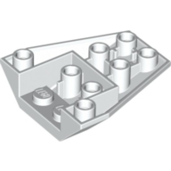 Wedge 4 x 4 Triple Inverted with Connections between 4 Studs