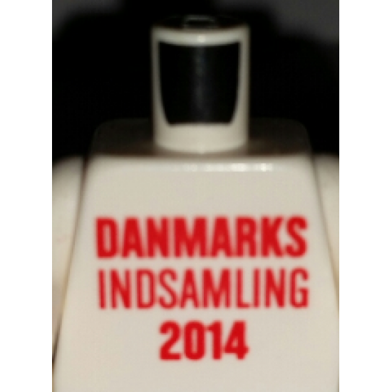 Torso 'DANMARKS INDSAMLING 2014' on Front, Lego Logo on Back Pattern