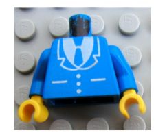 Torso Suit and Tie Pattern / Blue Arms / Yellow Hands