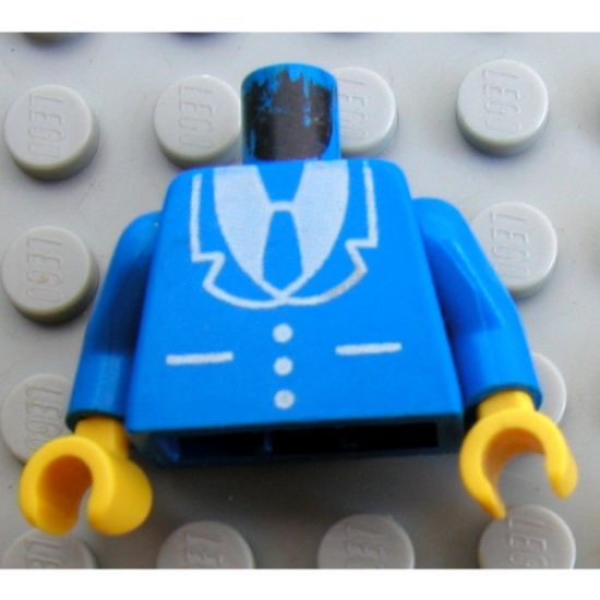Torso Suit and Tie Pattern / Blue Arms / Yellow Hands