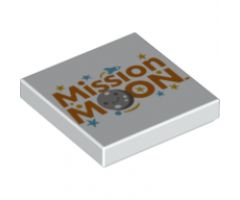 Tile 2 x 2 with 'Mission MOON' Pattern