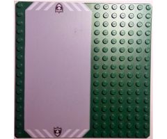 Baseplate, Road 16 x 16 with Driveway and Police White Star Badge Pattern