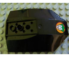 Cockpit 8 x 6 x 2 Curved with Joker Face Pattern (Sticker) - Set 7782
