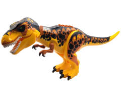 Animal, Dinosaur Tyrannosaurus rex with Dark Orange Back and Black Markings