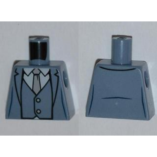 Torso Batman Suit with Vest, Gray Tie Pattern
