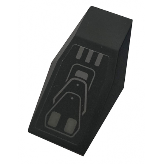 Large Figure Part Armor Plate Small with Hull Plates Pattern (Sticker) - Set 76118