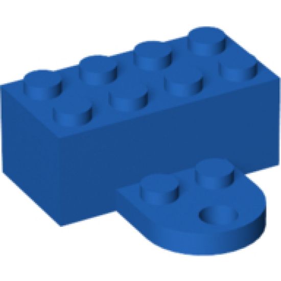 Magnet Brick, Modified 2 x 4 Sealed Base with Extension Plate with 2 Studs and Hole