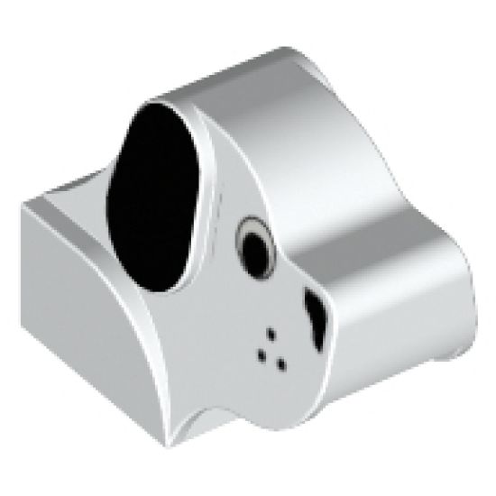 Animal, Body Part Dog Head 2 x 4 x 2 1/3 with Dog Head Pattern