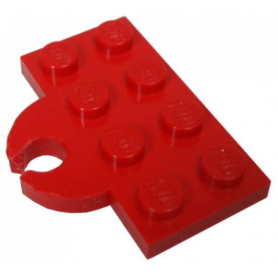 Plate, Modified 2 x 4 with Train Coupler Open for Hook