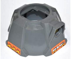 Vehicle Air Blast Launcher Base (Racers) with Flames on Both Sides and White 'AIR BLAST!' Pattern (Stickers) - Set 7971