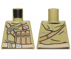 Torso SW Hoodie Jacket with Dark Tan Pockets on Shoulder Strap and Admiral Badge Pattern (Admiral Ematt)
