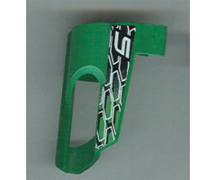 Technic, Panel Fairing # 6 Small Short, Large Hole, Side B with Number 5, White, Black and Green Pattern (Sticker) - Set 8469