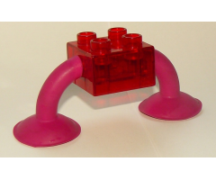 Duplo, Brick 2 x 2 with 2 Suction Cups