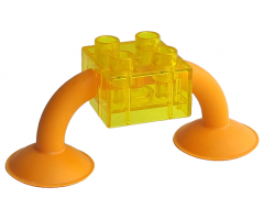 Duplo, Brick 2 x 2 with 2 Suction Cups
