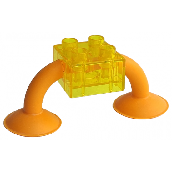 Duplo, Brick 2 x 2 with 2 Suction Cups