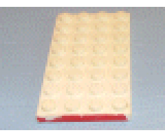 Plate 4 x 8 with Red Line on 1 Short Edge Pattern