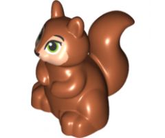 Duplo, Animal Squirrel with Black and Lime Eyes Pattern
