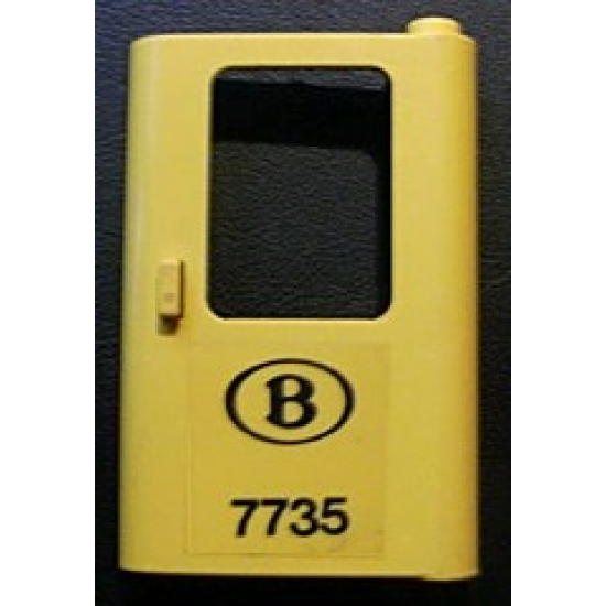 Door 1 x 4 x 5 Train Right with 'B 7735' Pattern (Sticker) - Set 7735