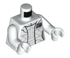 Torso SW Checkered Jacket with White Undershirt and Belt Pattern (Leia) / White Arms / White Hands