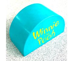 Duplo, Brick 2 x 4 x 2 Curved Top with 'Winnie the Pooh' Pattern