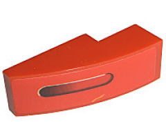 Slope, Curved 3 x 1 with Taillight Pattern Left (Sticker) - Set 8671