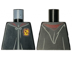 Torso Hogwarts Robe Clasped with Gryffindor Crest Pattern