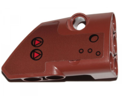 Technic, Panel Fairing # 2 Small Smooth Short, Side B with Black Circles and Red Triangles Pattern (Sticker) - Set 75532
