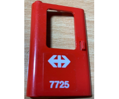 Door 1 x 4 x 5 Train Left with White Double Arrow (Swiss Federal Railways) and '7725' Pattern (Sticker) - Set 7725