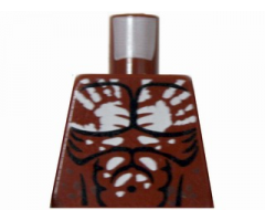 Torso LotR Muscles Outline and White Handprint Pattern (Berserker)