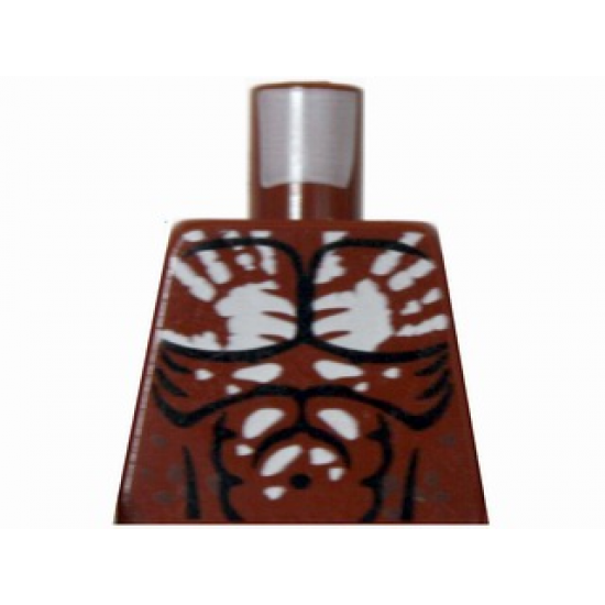 Torso LotR Muscles Outline and White Handprint Pattern (Berserker)