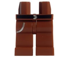 Hips and Legs with Black Belt and Silver Chain Pattern