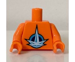 Torso LEGO Universe Nexus Astronaut Pattern / Orange Arms / Orange Hands