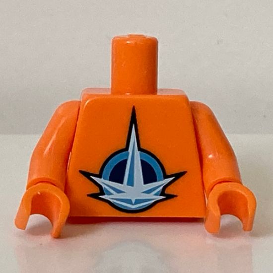Torso LEGO Universe Nexus Astronaut Pattern / Orange Arms / Orange Hands