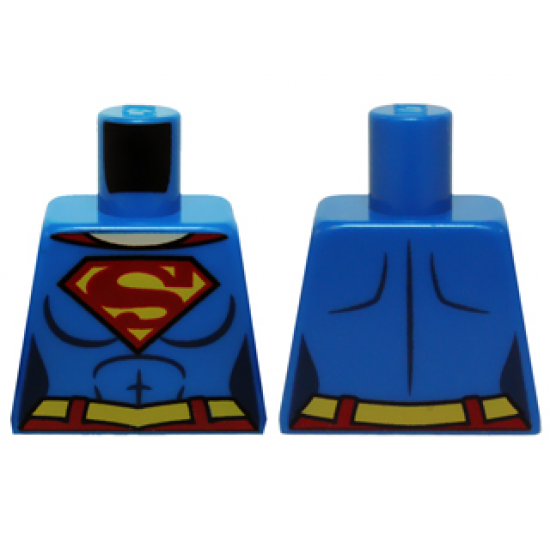 Torso Shirt with Female Outline, Belt and Red and Yellow Superman 'S' Logo Pattern