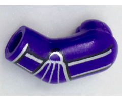 Arm, Left with Silver Stripes and Elbow Pad Pattern