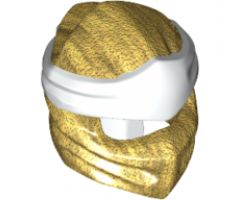 Minifigure, Headgear Ninjago Wrap Type 4 with White Headband Pattern