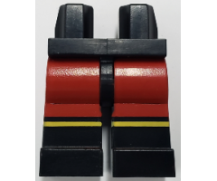 Hips and Legs with Red Shorts and Yellow Stripes Pattern (Plastic Man)