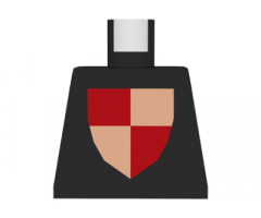 Torso Castle Classic Shield Quartered Red/Yellow Pattern